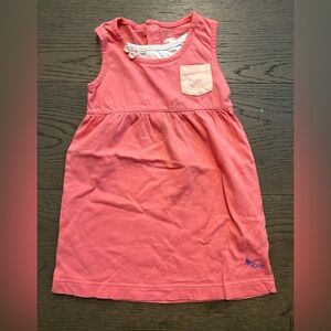 Roots baby girl coral pink spring/summer dress 2T NWT